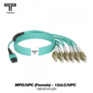 MPO(f)-12LC 12 волокон 50/125 OM3