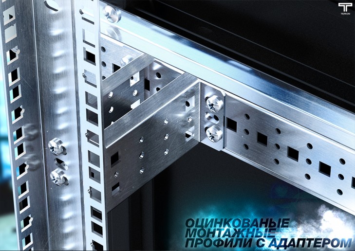 ТЕЛКОМ ТС-47.6.10-2ПП.9005М Шкаф напольный 47U 600x1000х2209мм (ШхГхВ) телекоммуникационный 19", передняя дверь перфорированная распашная 2-х створчатая - задняя дверь перфорированная, цвет черный (RAL9005М) (5 мест)