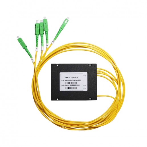 Сплиттер PLC, 1х4, 3.0mm, 1м, 1260-1650 оконцованный SC/APC