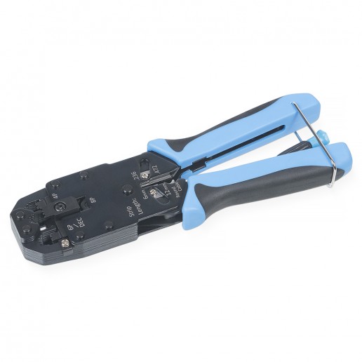 Cabeus HT-2008A Инструмент обжимной для RJ-45 (8р8с), RJ-11/12 (6р6с, 6р4с, 6р2с), 4р4с, 4р2с, профессиональный