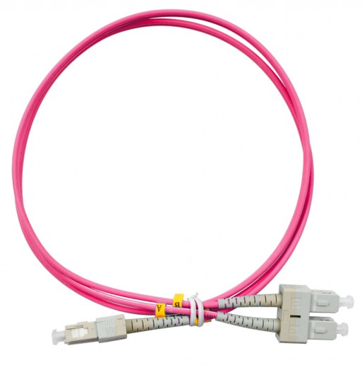 Cabeus FOP-50-OM4-SC-SC-1,5m Шнур оптический duplex SC-SC 50/125 mm OM4 1,5м LSZH