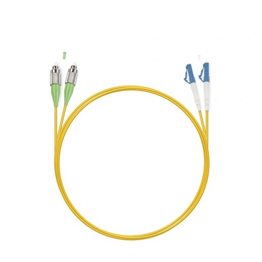 Cabeus FOP(d)-9-FC/APC-LC/UPC-3m Шнур оптический duplex FC/APC-LC/UPC 9/125 sm 3м LSZH
