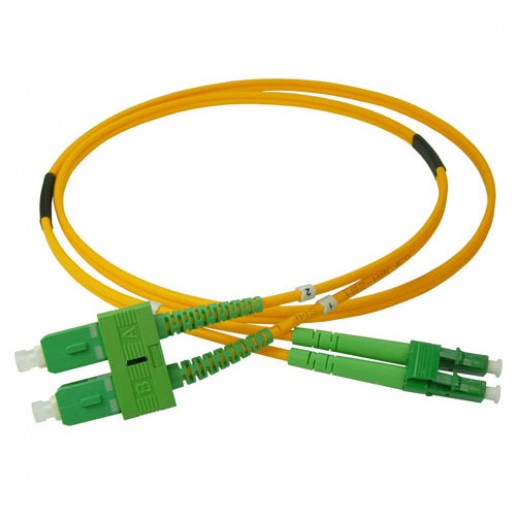 Cabeus FOP(d)-9-LC/APC-SC/APC-1,5m Шнур оптический duplex LC/APC-SC/APC 9/125 sm 1,5м LSZH