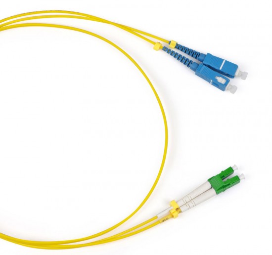 Cabeus FOP(d)-9-LC/APC-SC/UPC-5m Шнур оптический duplex LC/APC-SC/UPC 9/125 sm 5м LSZH