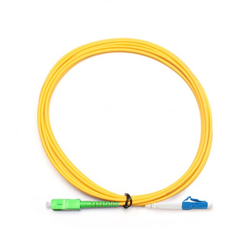 Cabeus FOP(s)-9-SC/APC-LC/UPC-5m Шнур оптический simplex SC/APC-LC/UPC 9/125 sm 5м LSZH