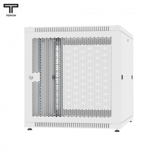 ТЕЛКОМ TLN-12.6.10-ПП.7035Ш Шкаф напольный 12U 600x1000x623мм (ШхГхВ) телекоммуникационный 19", передняя дверь перфорированная - задняя дверь перфорированная, цвет серый (RAL7035Ш) (4 места)