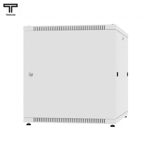 ТЕЛКОМ TLN-12.6.8-ММ.7035Ш Шкаф напольный 12U 600x800x623мм (ШхГхВ) телекоммуникационный 19", передняя дверь металлическая - задняя дверь металлическая, цвет серый (RAL7035Ш) (4 места)