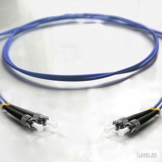 ТЕЛКОМ ШОС-2х3,0-2ST/PC-2ST/PC-MM50-OM4-70м-LSZH-BL Шнур оптический duplex ST-ST 50/125 OM4 (40Gb) многомодовый MM (3.0мм) LSZH, цвет синий, длина 70м