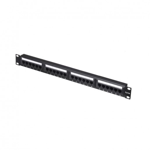 Патч-панель UTP, 19", 24 порта RJ45, cat.5е, 1U, 110 Type, "L"