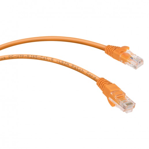Cabeus PC-UTP-RJ45-Cat.6-2m-OR-LSZH Патч-корд U/UTP, категория 6, 2xRJ45/8p8c, неэкранированный, оранжевый, LSZH, 2м
