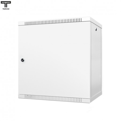 ТЕЛКОМ TL-12.6.3-M.7035Ш Шкаф настенный 12U 600x350x623мм (ШхГхВ) телекоммуникационный 19", дверь металлическая, цвет серый (RAL7035Ш) (4 места)