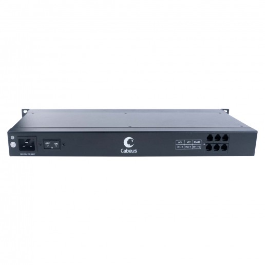 Cabeus SMART-PDU-C20-8C13-CM Блок распределения питания, 1U горизонтальный, входной разъем С20, выходной 8хС13 розеток, 1 фаза, 16 A, мониторинг/управление, евро-шнур 3х1,5мм длина 2м