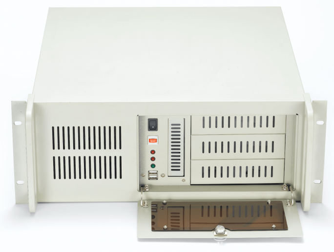 Cabeus CL-407-GY Корпус cерверный 19" 4U, 3x5.25"+8x3.5"HDD+1x3.5"FDD, без блока питания, цвет серый (RAL 7035)