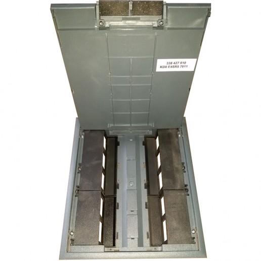 Electraplan 58316.41 (KD0 E4SR5 7011) Люк на 10 механизмов 45х45мм (внешние размеры 260х304мм, размеры отверстия 252х296мм), серый RAL 7011