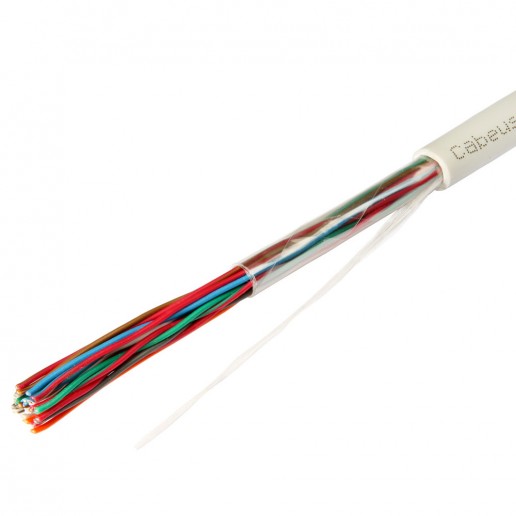 Cabeus UTP-10P-Cat.3-IN Кабель витая пара UTP (U/UTP), категория 3, 10 пар (24 AWG), одножильный (solid), PVC нг(А)-LS