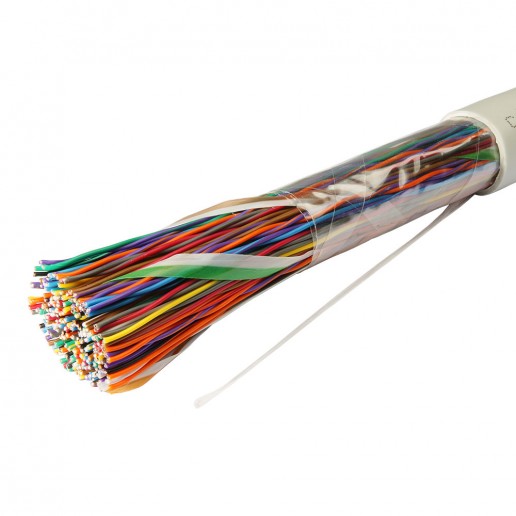 Cabeus UTP-50P-Cat.3-IN Кабель витая пара UTP (U/UTP), категория 3, 50 пар (24 AWG), одножильный (solid), PVC нг(А)-LS