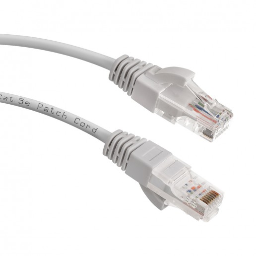 Cabeus PC-UTP-RJ45-Cat.5e-20m Патч-корд U/UTP, категория 5е, 2xRJ45/8p8c, неэкранированный, серый, PVC, 20м