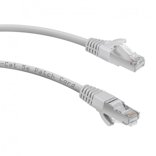 Cabeus PC-FTP-RJ45-Cat.5e-1m Патч-корд F/UTP, категория 5е, 2xRJ45/8p8c, экранированный, серый, PVC, 1м