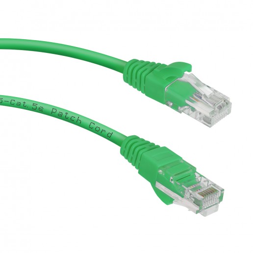 Cabeus PC-UTP-RJ45-Cat.5e-2m-GN Патч-корд U/UTP, категория 5е, 2xRJ45/8p8c, неэкранированный, зеленый, PVC, 2м