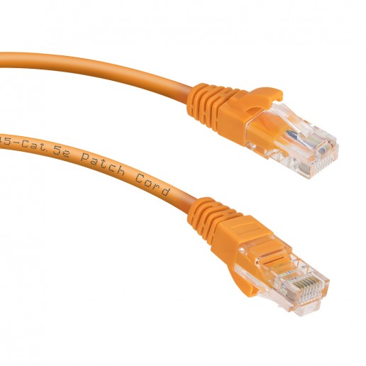 Cabeus PC-UTP-RJ45-Cat.5e-3m-OR Патч-корд U/UTP, категория 5е, 2xRJ45/8p8c, неэкранированный, оранжевый, PVC, 3м