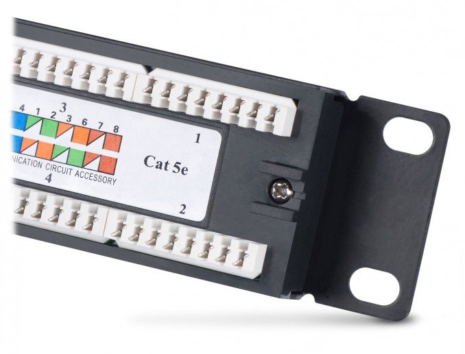 Cabeus PL-12-Cat.5e 10"-Dual IDC Патч-панель 10", установочный размер 236 мм, 12 портов RJ-45, категория 5e, Dual IDC