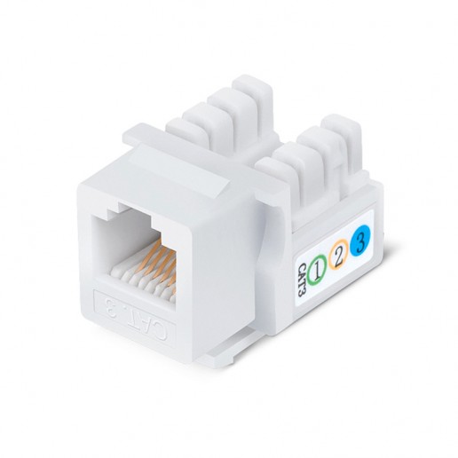Cabeus KJ-RJ12-90 Degree Вставка Keystone Jack, RJ-12(6P6C), угол 90 градусов, 110 IDC