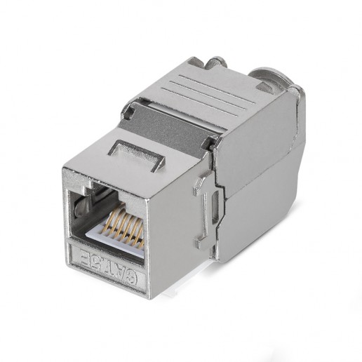 Cabeus KJ-RJ45-Cat.5e-SH-180-Toolless Вставка Keystone Jack RJ-45(8P8C), 180 градусов, категория 5e, экранированная, без инструмента Toolless