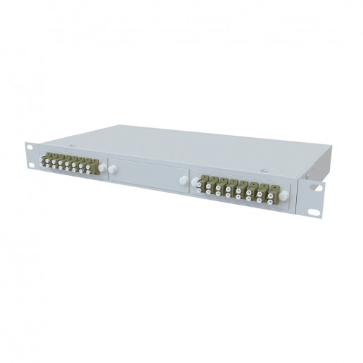 ТЕЛКОМ КСп-19-1U-16-DLC/UPC-62.5/125 Кросс оптический 19" стоечный 1U на 16 портов DLC 62,5/125мкм предсобранный (пигтейл LC 62,5/125-32шт, розетка DLC-16шт, сплайс кассета, КДЗС-32шт)