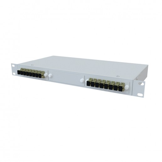 ТЕЛКОМ КСп-19-1U-16-SC/UPC-OM3-50/125 Кросс оптический 19" стоечный 1U на 16 портов SC 50/125мкм (OM3) предсобранный (пигтейл SC 50/125 (OM3)-16шт, розетка SC-16шт, сплайс кассета, КДЗС-16шт)