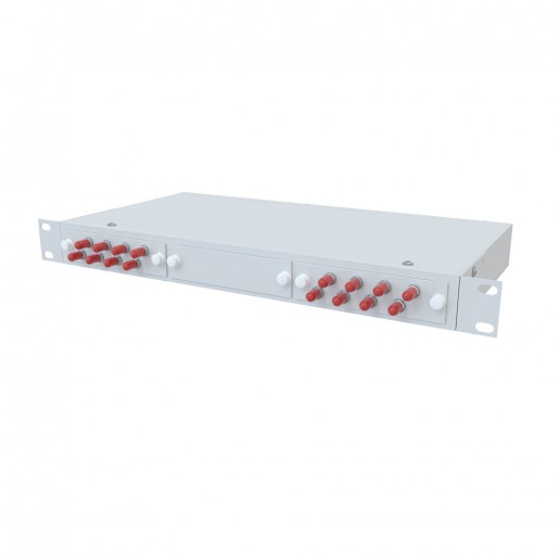 ТЕЛКОМ КСп-19-1U-16-ST/UPC-62.5/125 Кросс оптический 19" стоечный 1U на 16 портов ST 62,5/125мкм предсобранный (пигтейл ST 62,5/125-16шт, розетка ST-16шт, сплайс кассета, КДЗС-16шт)
