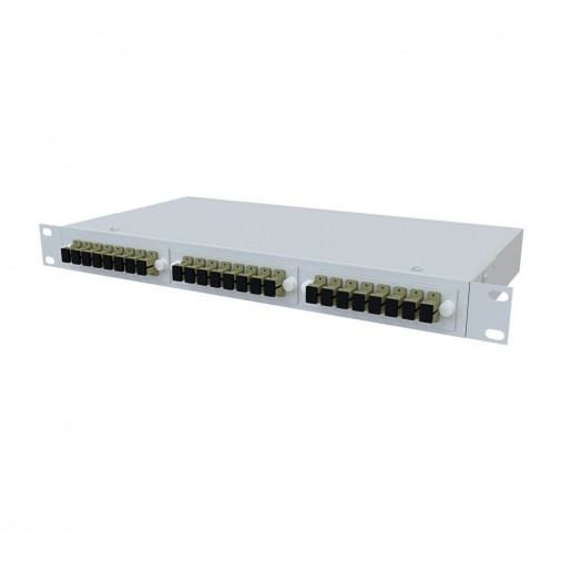 ТЕЛКОМ КСп-19-1U-24-SC/UPC-62.5/125 Кросс оптический 19" стоечный 1U на 24 порта SC 62,5/125мкм предсобранный (пигтейл SC 62,5/125-24шт, розетка SC-24шт, сплайс кассета, КДЗС-24шт)