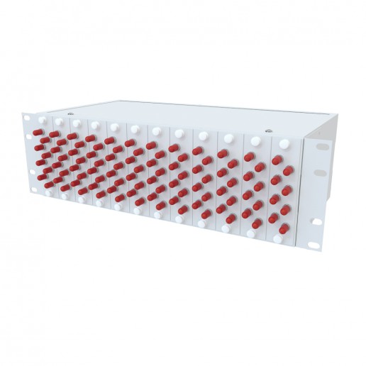 ТЕЛКОМ КСп-19-3U-96-ST/UPC-OM2-50/125 Кросс оптический 19" стоечный 3U на 96 портов ST 50/125мкм (OM2) предсобранный (пигтейл ST 50/125 (OM2)-96шт, розетка ST-96шт, сплайс кассета, КДЗС-96шт)