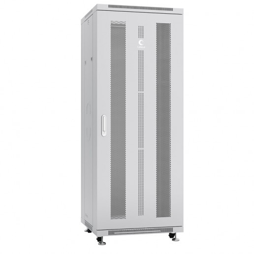 Cabeus ND-05C-47U60/80 Шкаф монтажный телекоммуникационный 19" напольный для распределительного и серверного оборудования 47U 600x800x2277mm (ШхГхВ) передняя и задняя перфорированные двери, ручка с замком, цвет серый (RAL 7035)
