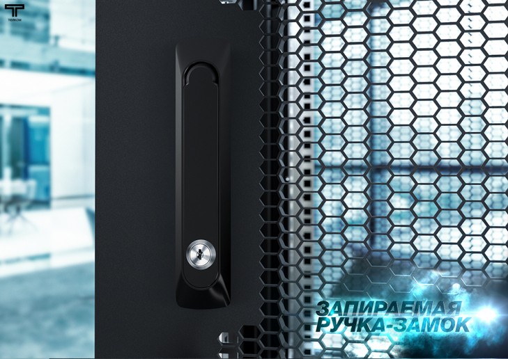 ТЕЛКОМ ТСМ-47.8.10-П2П.9005М Шкаф напольный 47U 800x1000х2209мм (ШхГхВ) телекоммуникационный 19", передняя дверь перфорированная - задняя дверь перфорированная распашная 2-х створчатая, цвет черный (RAL9005М) (5 мест)