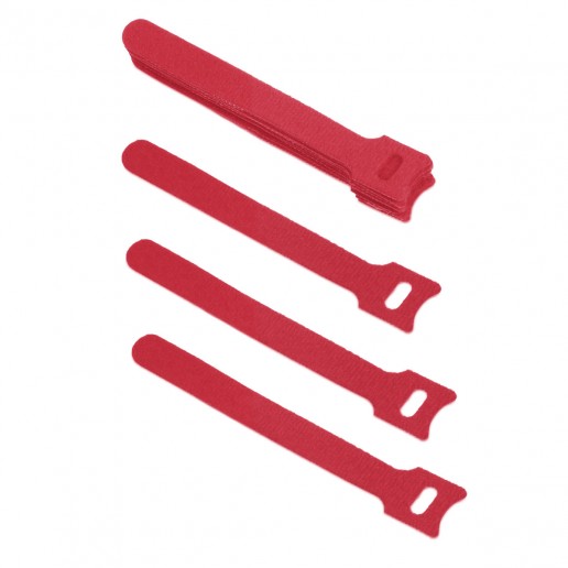 Cabeus CLAMP-150-RD Хомут для кабеля, липучка с мягкой застежкой, 150x14 мм, красный (10 шт.)