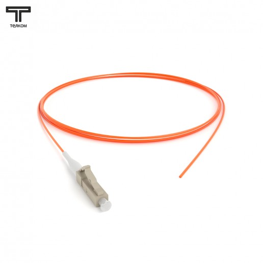 ТЕЛКОМ ШОС-0.9-PT-LC/U-MM50-1.5м-LSZH-OR Пигтейл оптический pt LC/UPC 50/125 OM2 многомодовый MM (0.9мм) LSZH, 1,5м