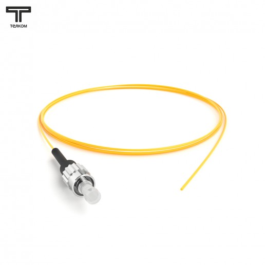 ТЕЛКОМ ШОС-0.9-PT-ST/U-SM-1.5м-LSZH-YL Пигтейл оптический pt ST/UPC 9/125 одномодовый SM (G.652.D) (0.9мм) LSZH, 1,5м