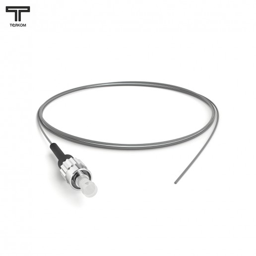 ТЕЛКОМ ШОС-0.9-PT-ST/U-MM62,5-1.5м-LSZH Пигтейл оптический pt ST/UPC 62,5/125 OM1 многомодовый MM (0.9мм) LSZH, 1,5м