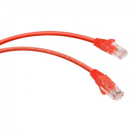 Cabeus PC-UTP-RJ45-Cat.5e-1.5m-RD-LSZH Патч-корд U/UTP, категория 5е, 2xRJ45/8p8c, неэкранированный, красный, LSZH, 1.5м