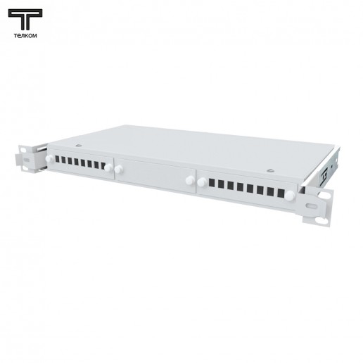 ТЕЛКОМ КСВ-16-1U-19-SC/DLC Кросс оптический 19" выдвижной 1U на 16 портов SC/LC duplex (сплайс кассета - 1шт, крышка для сплайс кассеты - 1шт, сменные планки на 8 DLC - 2шт, планки заглушки - 1шт, без пигтейлов и проходных адаптеров, без КДЗС)