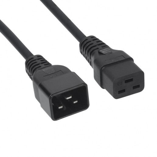Cabeus PC-IEC19-IEC20-5M Кабель питания C19 - C20 (3x1.5), 16A, прямая вилка, 5м