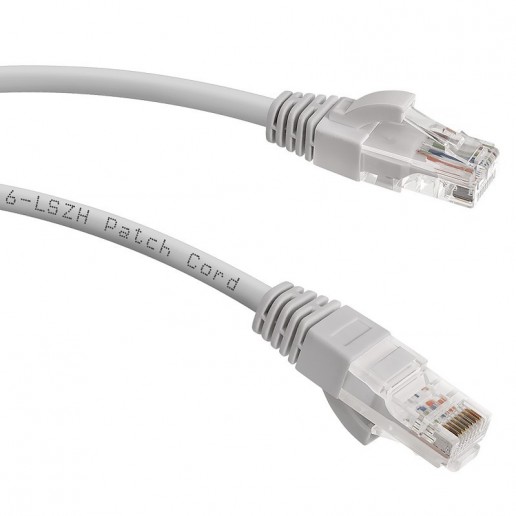 Cabeus PC-UTP-RJ45-Cat.6-20m-LSZH Патч-корд U/UTP, категория 6, 2xRJ45/8p8c, неэкранированный, серый, LSZH, 20м