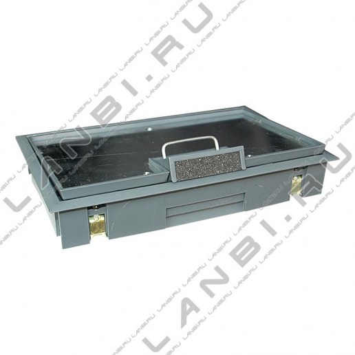 Electraplan 52316.41 (KDO E2R5 7011 (52316.91)) Люк на 4 модуля 45х45мм (внешние размеры 161х261x55мм), под заливку, серый RAL 7011