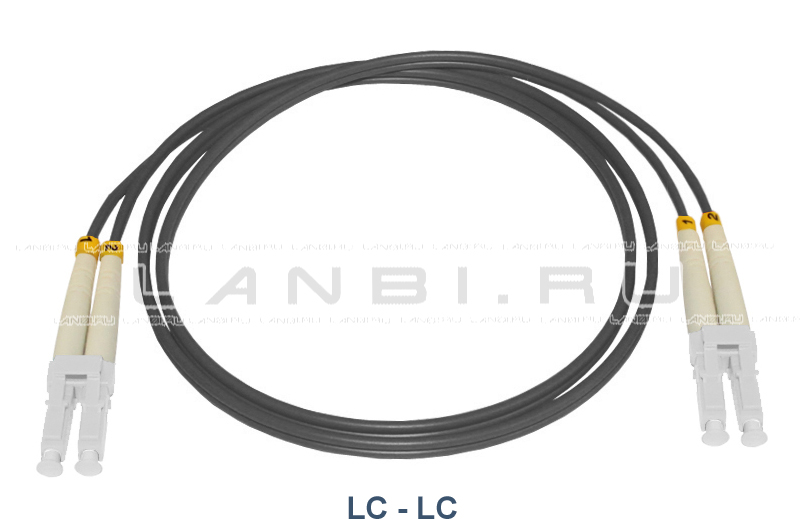 Оптический шнур LC-LC duplex 62.5/125 многомодовый длиной 2м