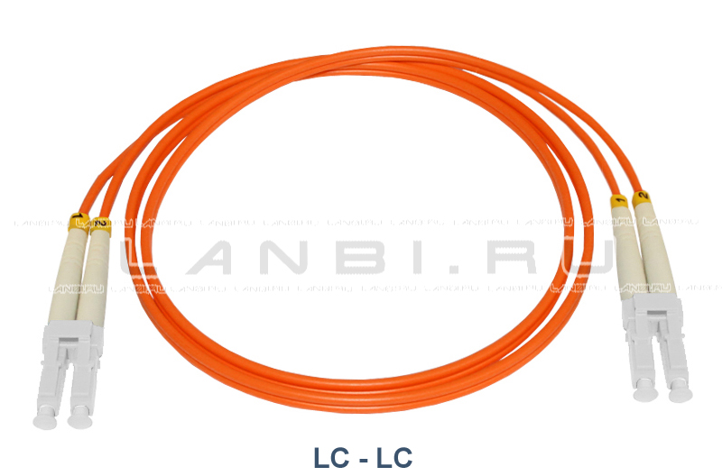 Оптический патч-корд 2LC/UPC-2LC/UPC duplex 50/125 многомодовый длиной 1,5м