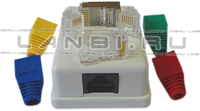 розетки RJ45 компьютерные, телефонные RJ12, коннекторы, колпачки