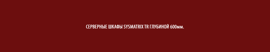 Напольные серверные шкафы SYSMATRIX TR глубиной 600мм