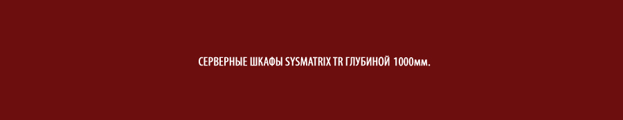 Напольные серверные шкафы SYSMATRIX TR глубиной 1000мм