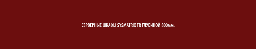 Напольные серверные шкафы SYSMATRIX TR глубиной 800мм