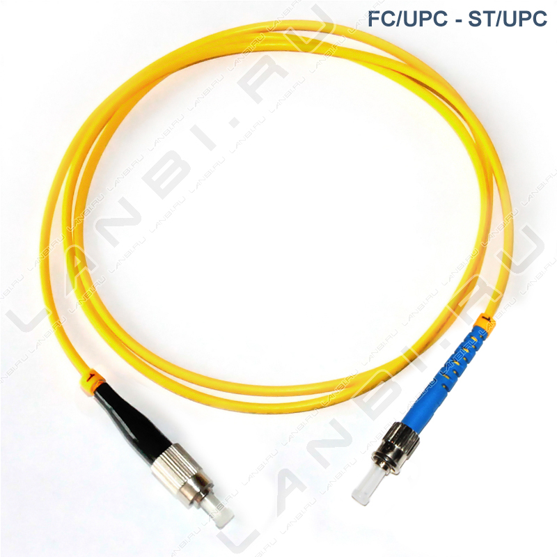 Оптический патч-корд FC/UPC-ST/UPC duplex 9/125 одномодовый длиной 2м